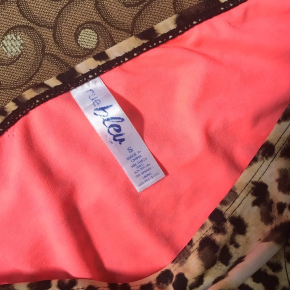 Cheetah and Pink Bikini Bottom Size Small - Picture 3 of 5